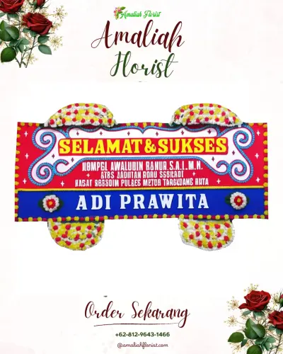 Karangan Bunga Ucapan Selamat di Sidomukti